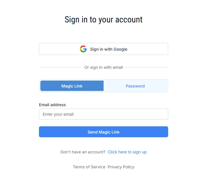 New Google sign-in button on the Jellybean login page